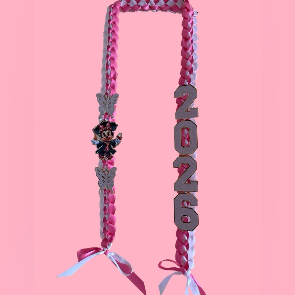 Class of 2026 Minnie Mouse Graduation Leis           SKU2398